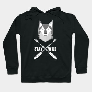 Stay Wild Wolf Wilderness Wolves Adventure Hoodie